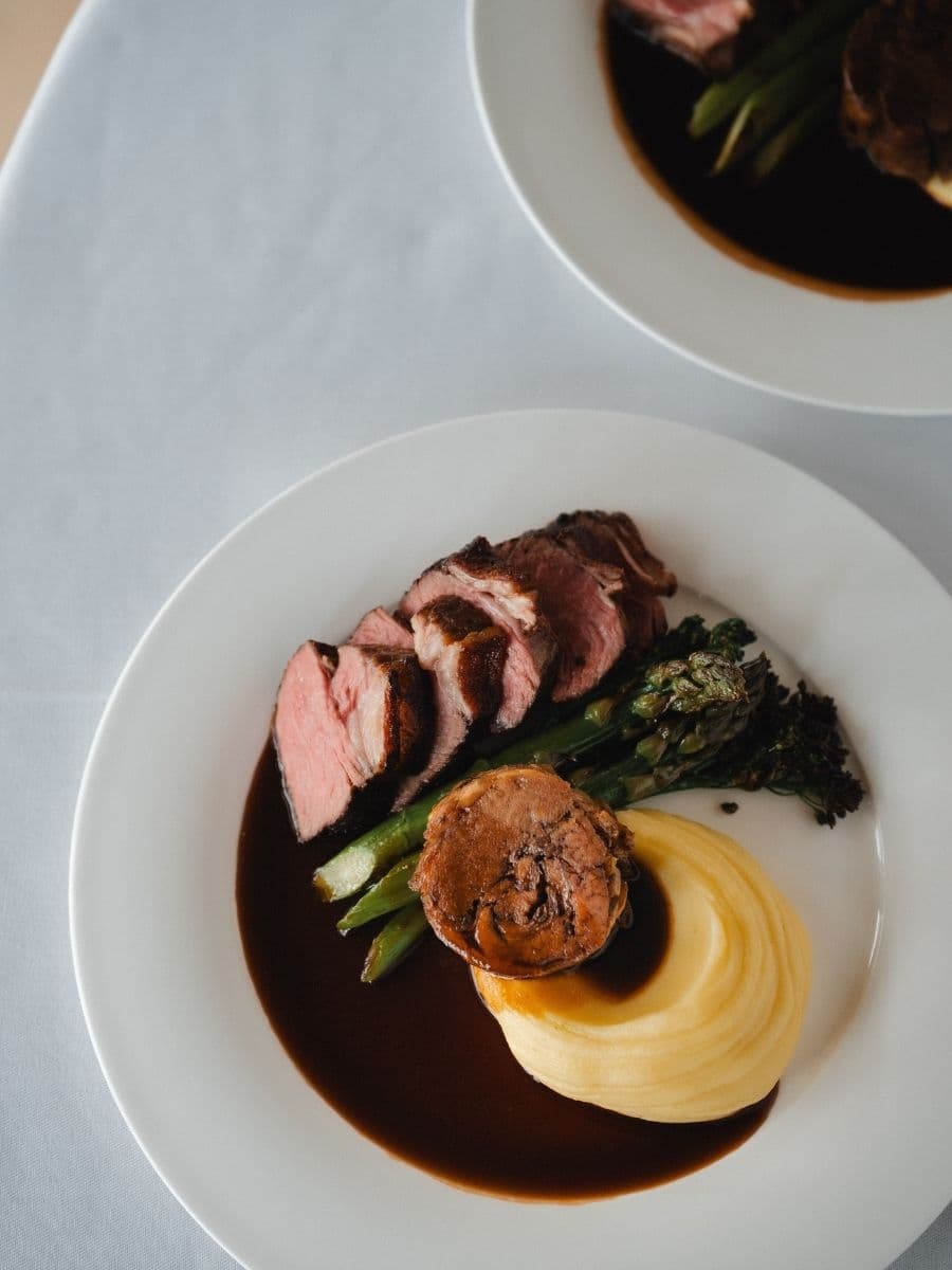 Dining at Brinsop Court in Herefordshire