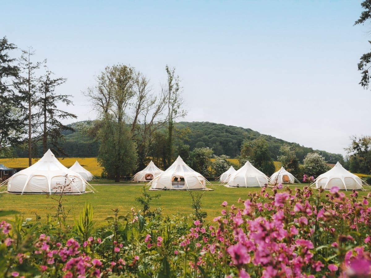 Glamping at Brinsop Court in Herefordshire