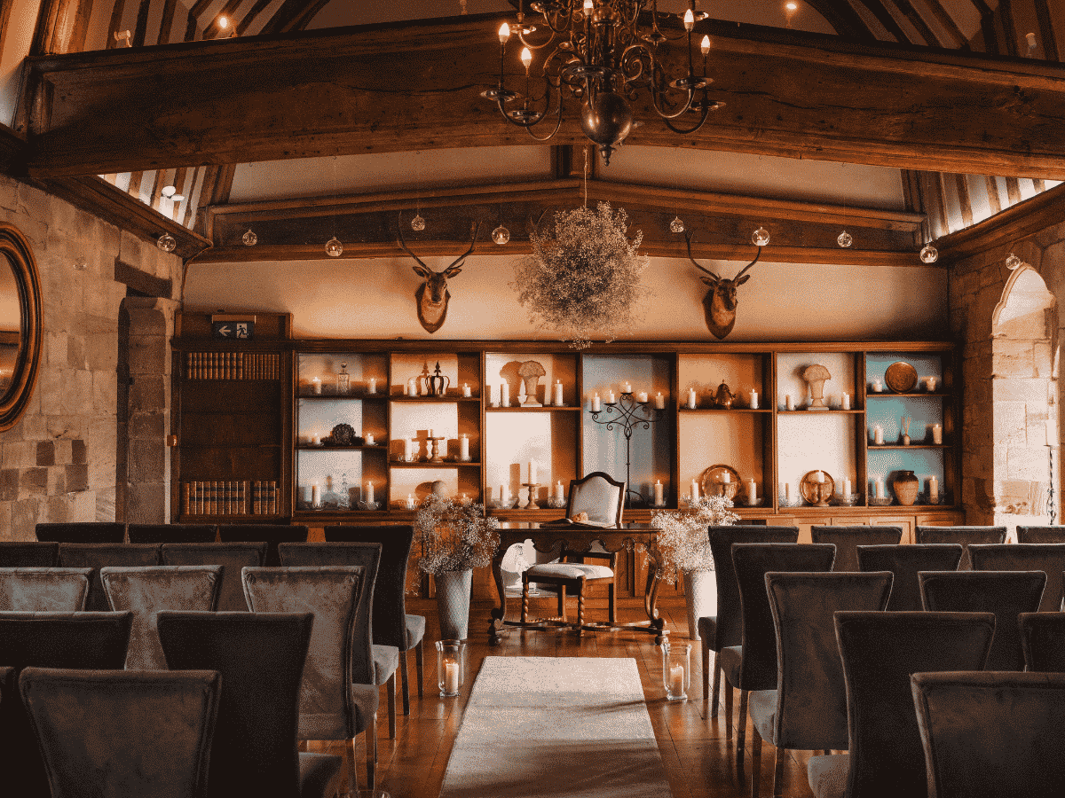 The Banqueting Hall at Brinsop Court in Herefordshire
