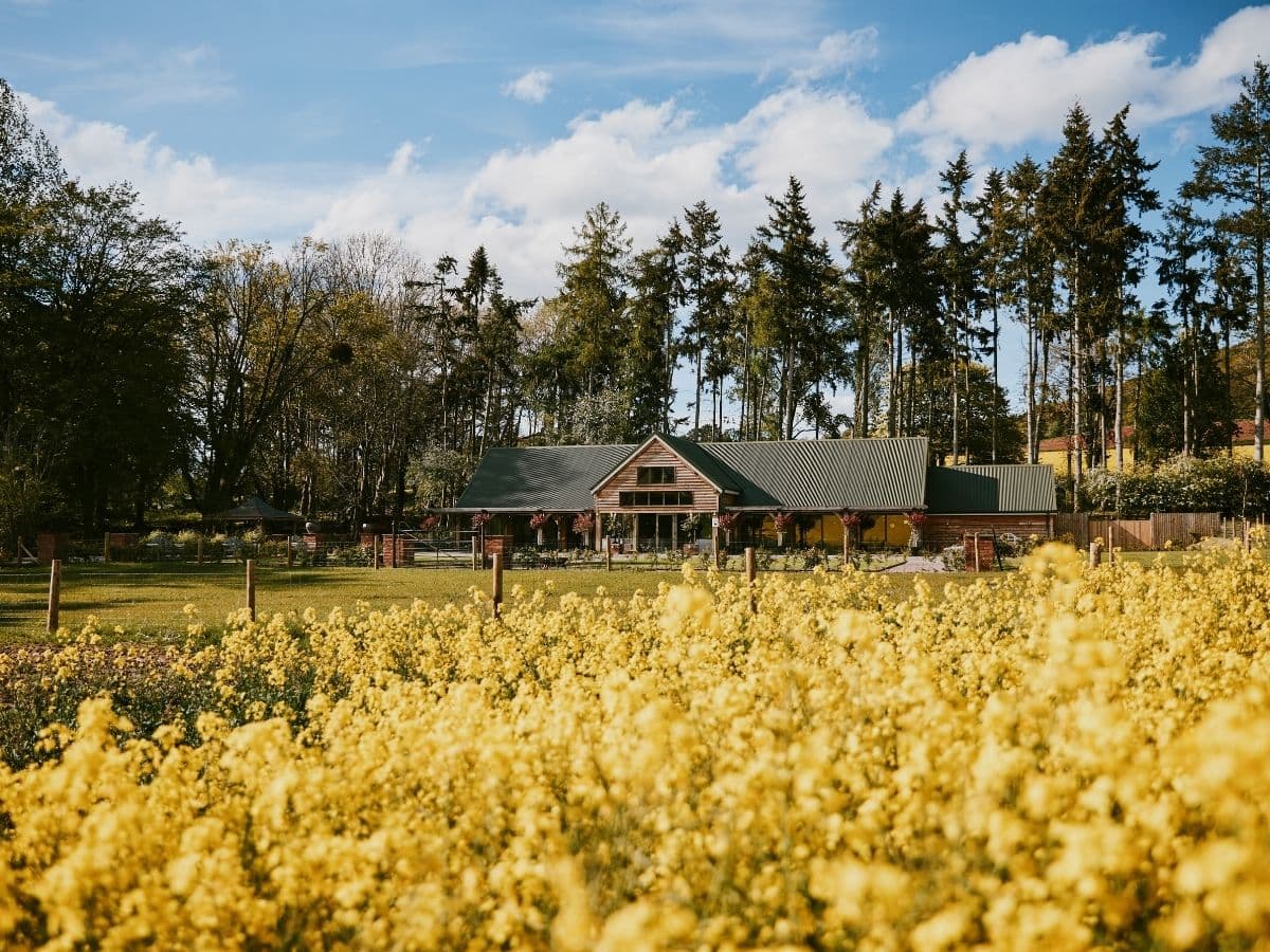 The Knot Barn at Brinsop Court in Herefordshire