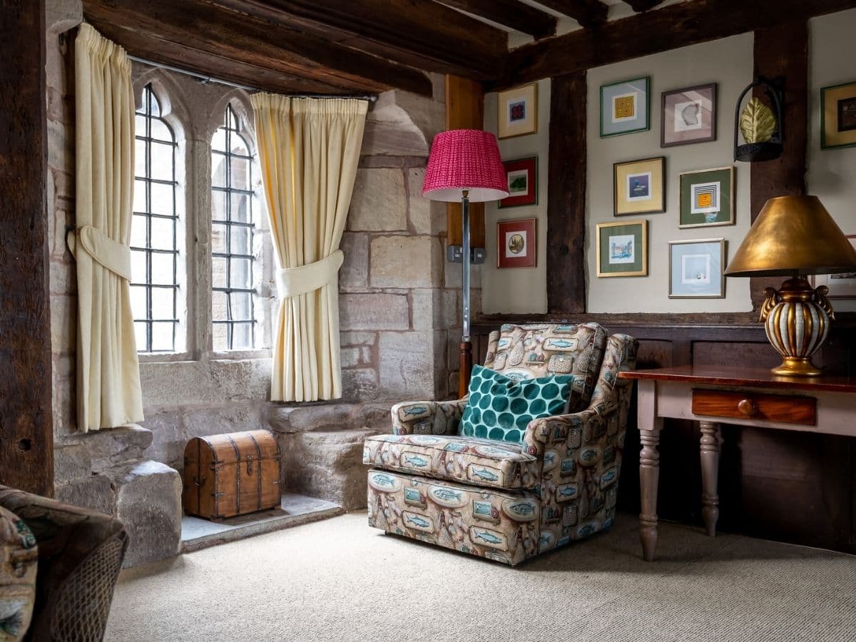 The Tirrells Lounge at Brinsop Court in Herefordshire