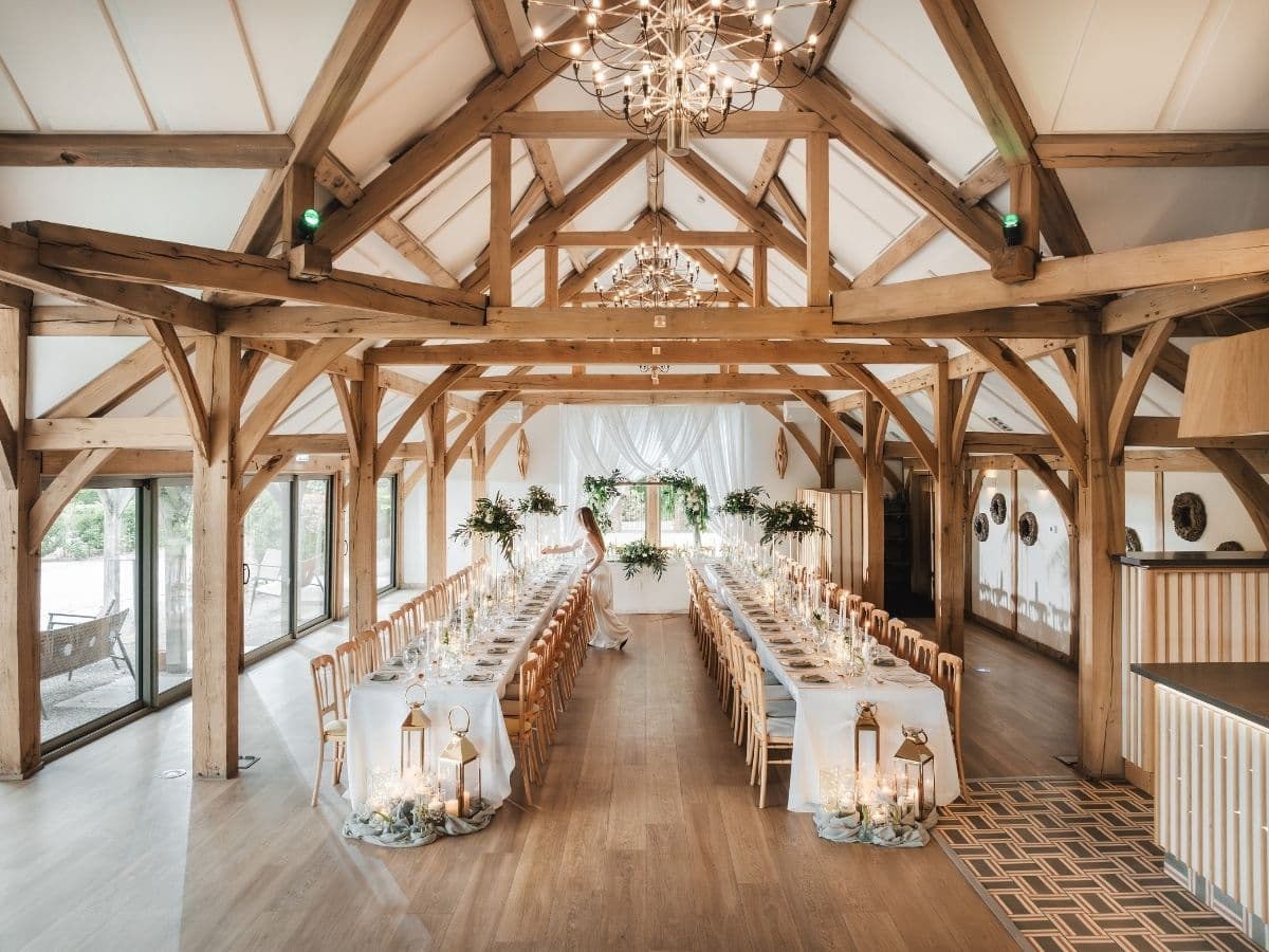 Wedding dining at Brinsop Court in Herefordshire
